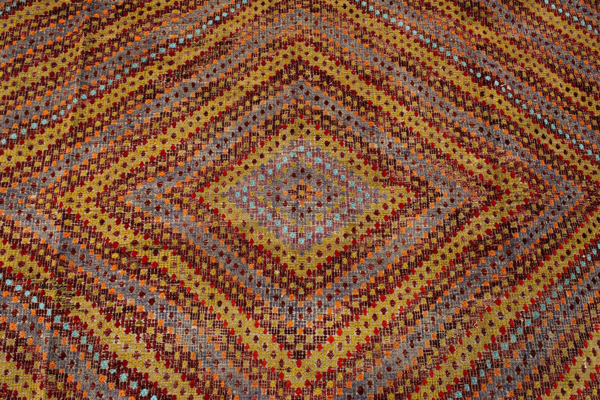 7x11 Multicolor Turkish Tribal Rug