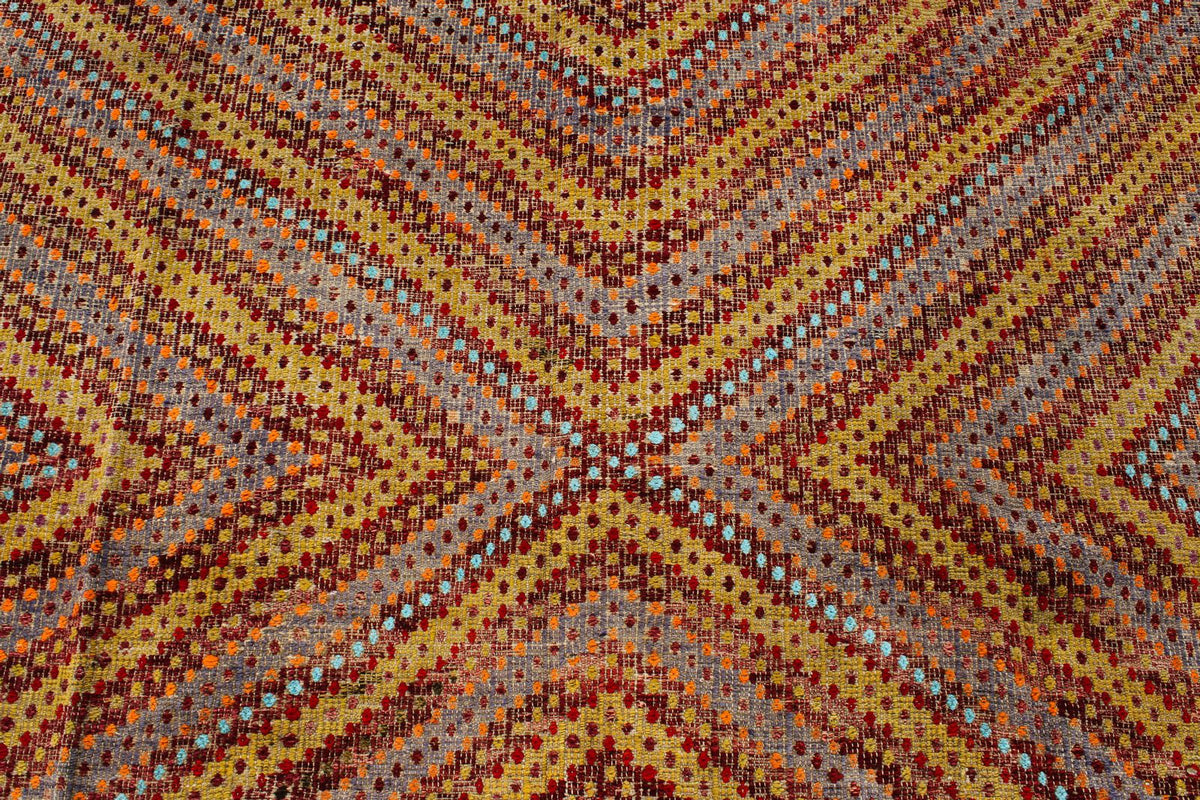 7x11 Multicolor Turkish Tribal Rug