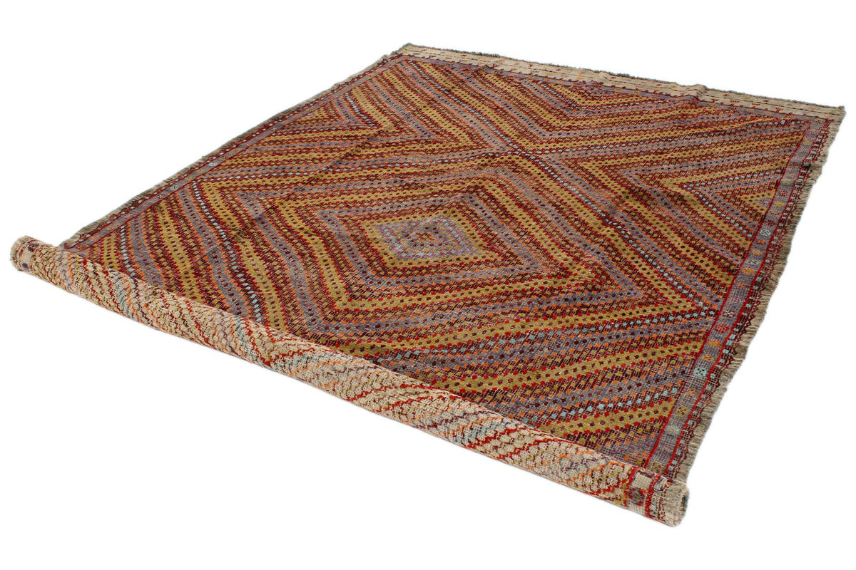 7x11 Multicolor Turkish Tribal Rug