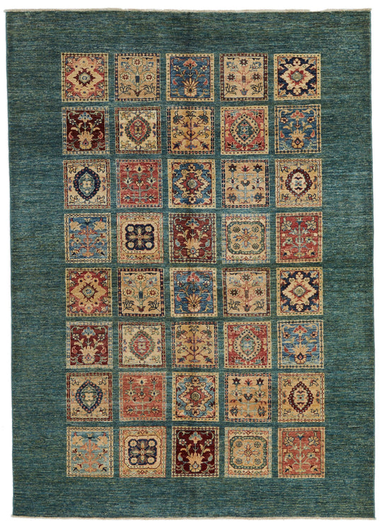 6x8 Multicolor Tribal Rug