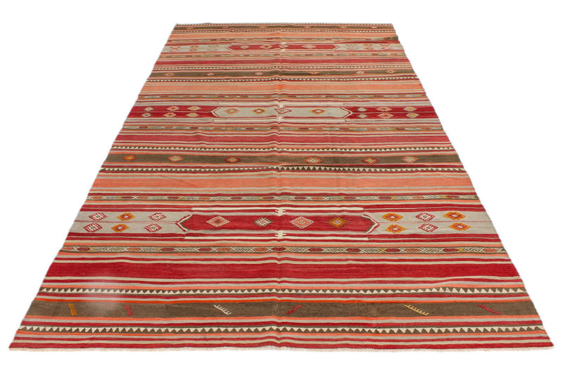 6x11 Multicolor Turkish Tribal Rug