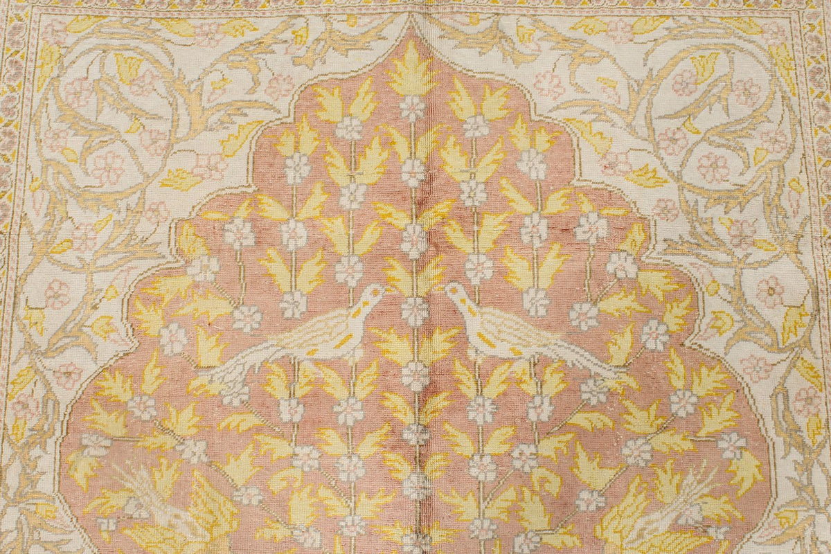 5x7 Rust and Multicolor Turkish Traditional Rug