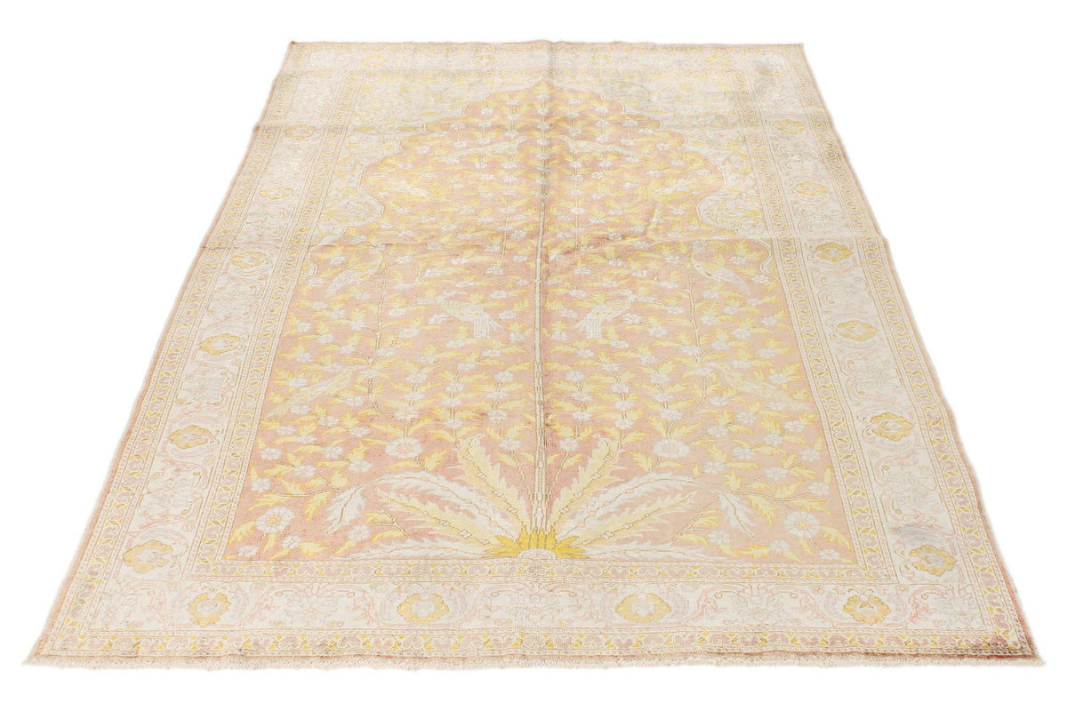 5x7 Rust and Multicolor Turkish Traditional Rug