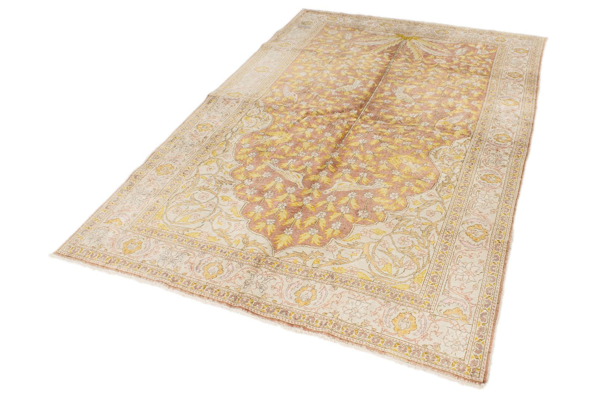 5x7 Rust and Multicolor Turkish Traditional Rug