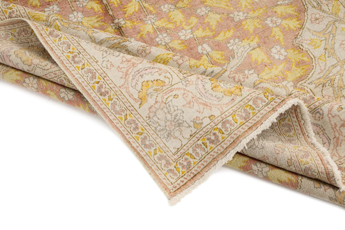 5x7 Rust and Multicolor Turkish Traditional Rug