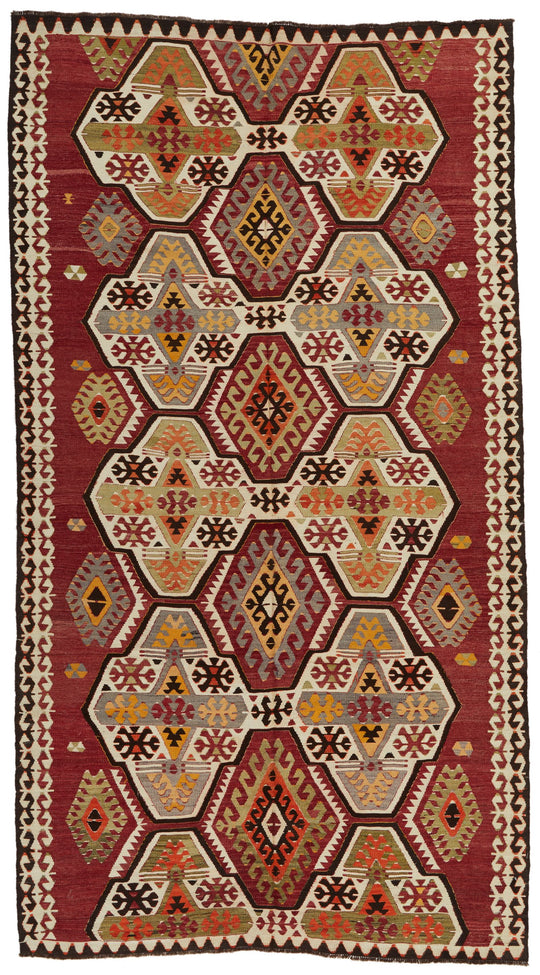 6x10 Multicolor Turkish Tribal Rug