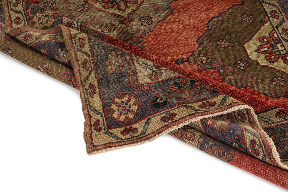 5x9 Red and Brown Anatolian Turkish Tribal Rug