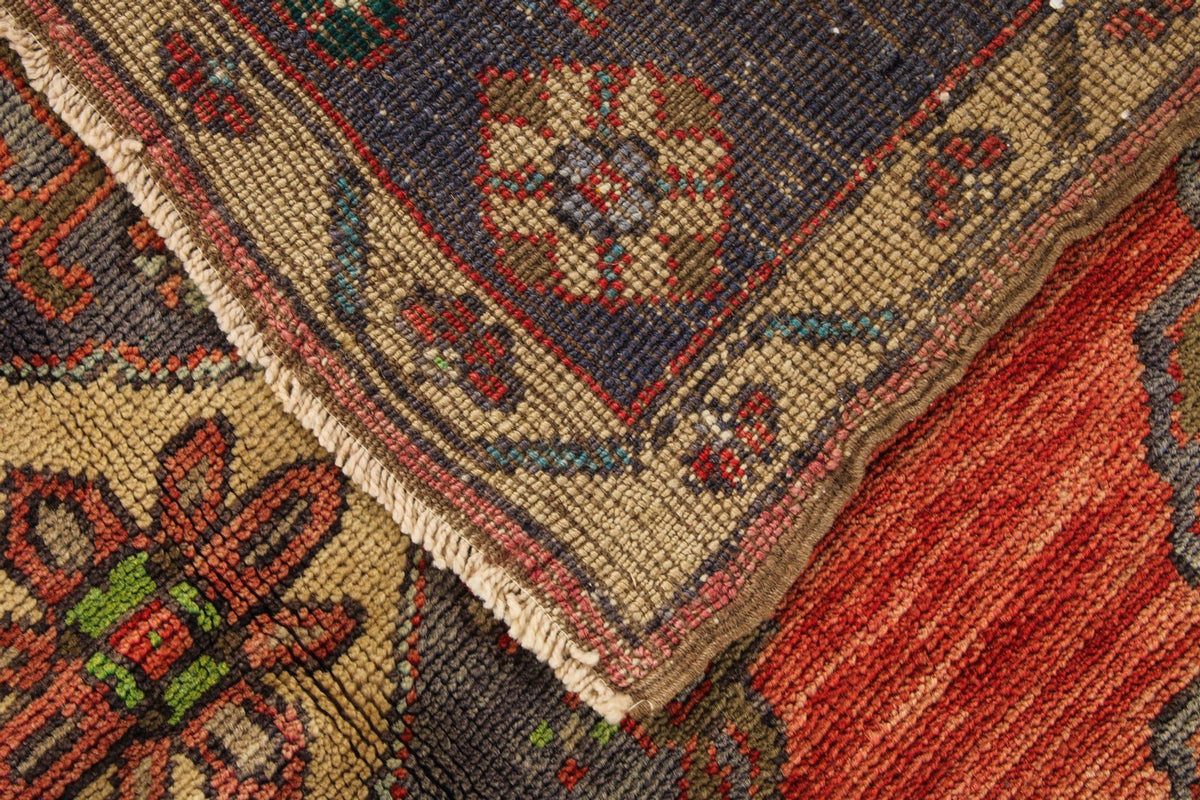 5x9 Red and Brown Anatolian Turkish Tribal Rug