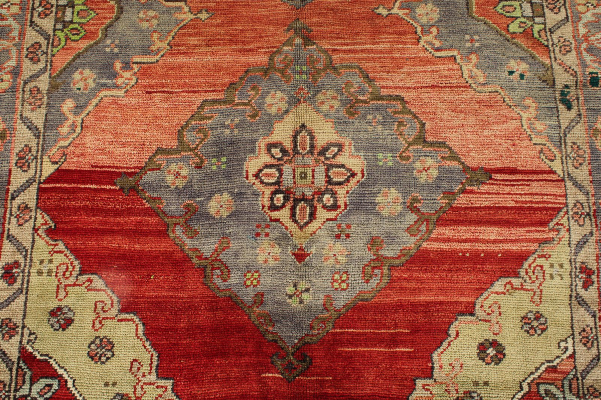 5x9 Red and Brown Anatolian Turkish Tribal Rug