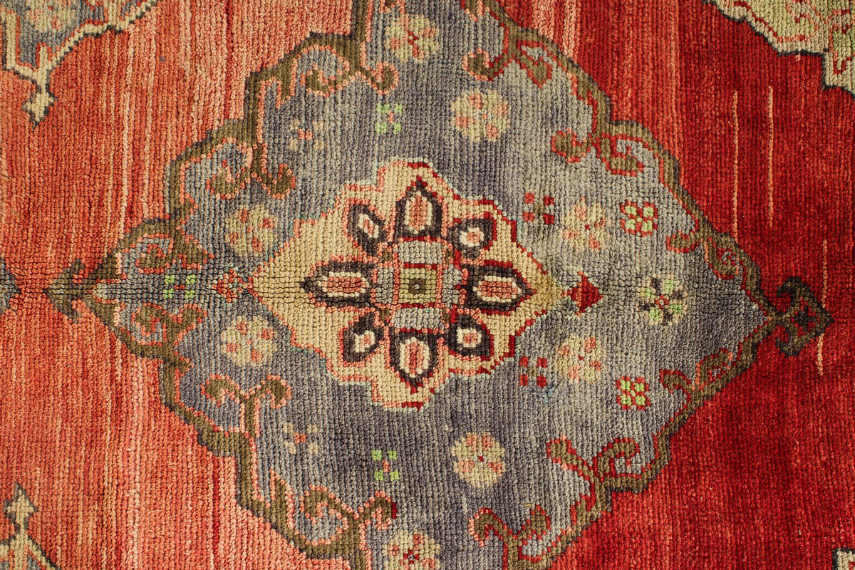 5x9 Red and Brown Anatolian Turkish Tribal Rug