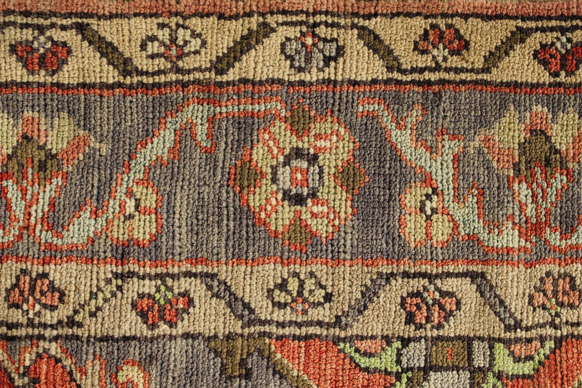 5x9 Red and Brown Anatolian Turkish Tribal Rug
