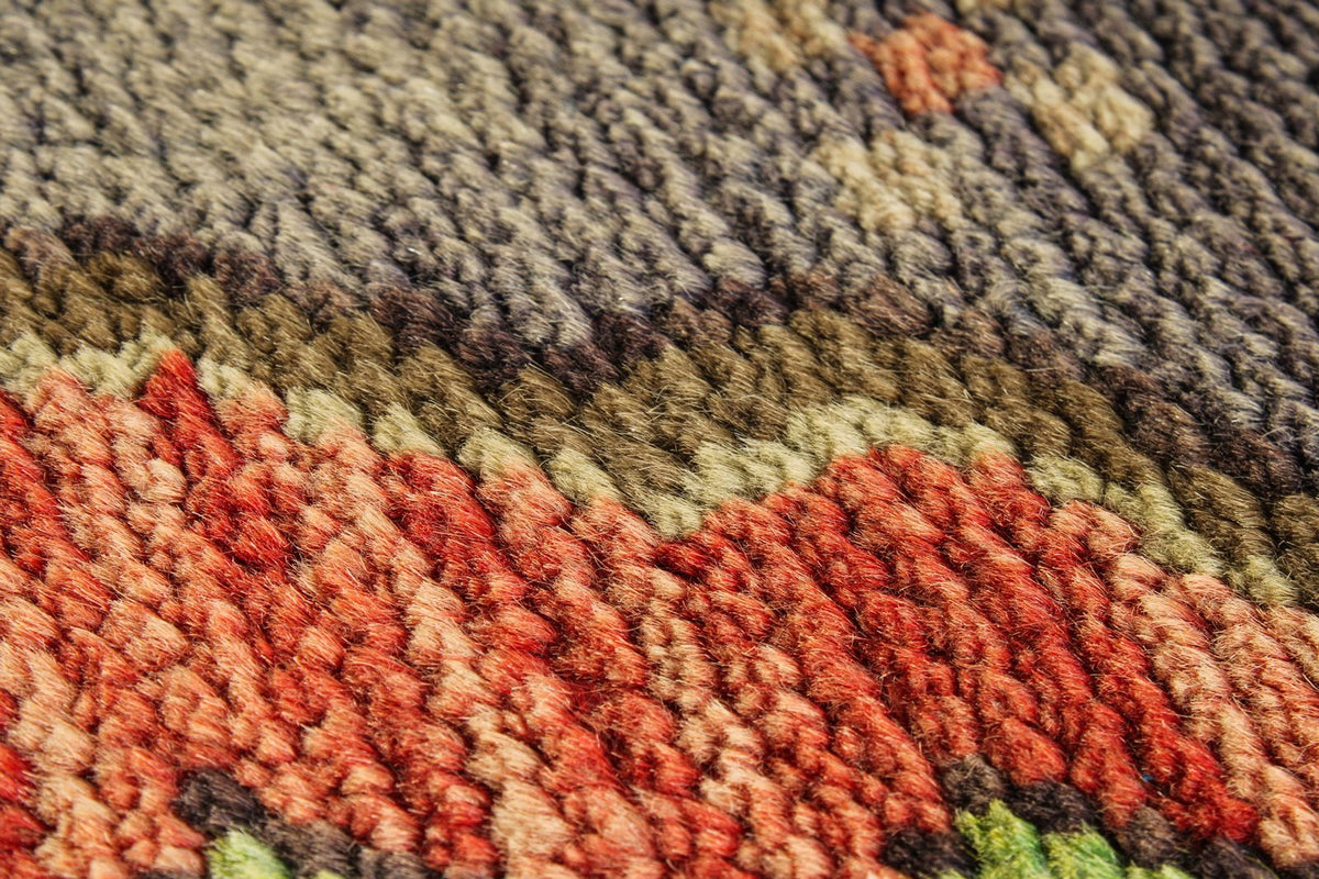 5x9 Red and Brown Anatolian Turkish Tribal Rug