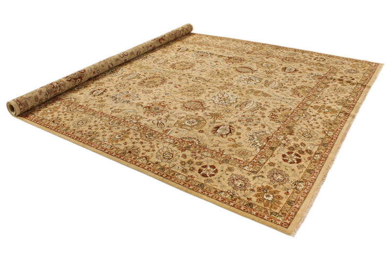 9x12 Beige and Multicolor Persian Rug