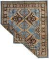 10x11 Blue and Brown Turkish Oushak Rug