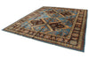 10x11 Blue and Brown Turkish Oushak Rug