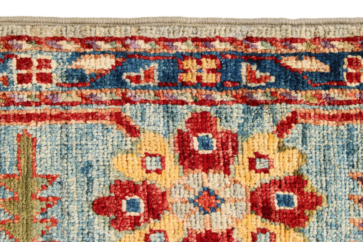 6x10 Green and Blue Anatolian Traditional Rug