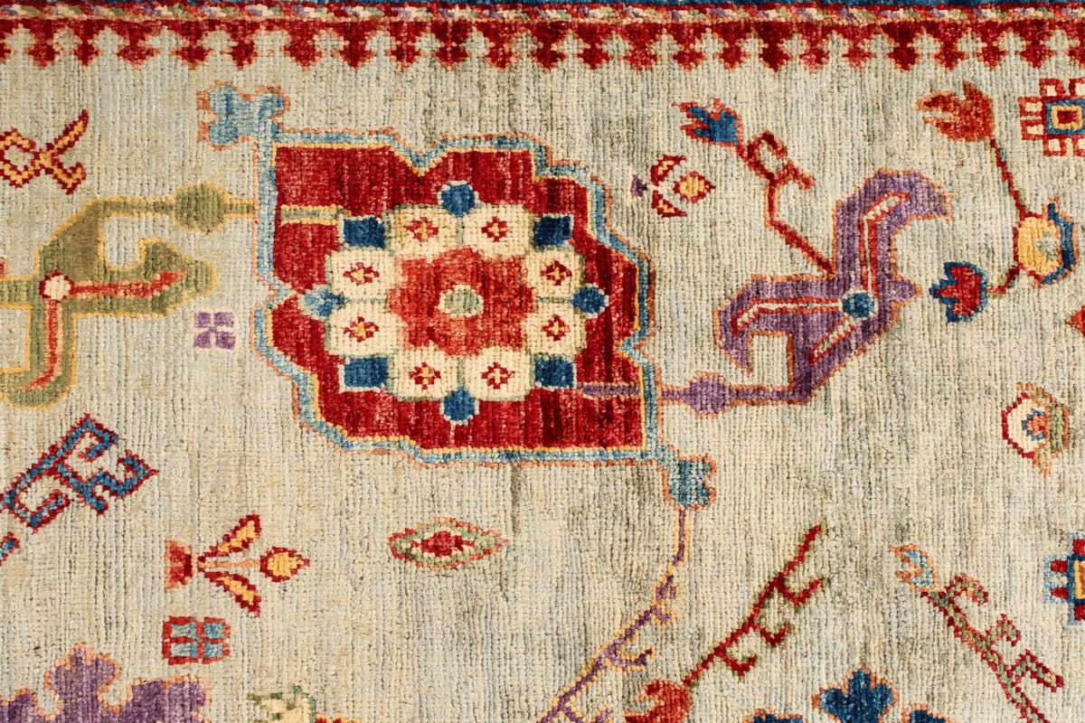 6x10 Green and Blue Anatolian Traditional Rug
