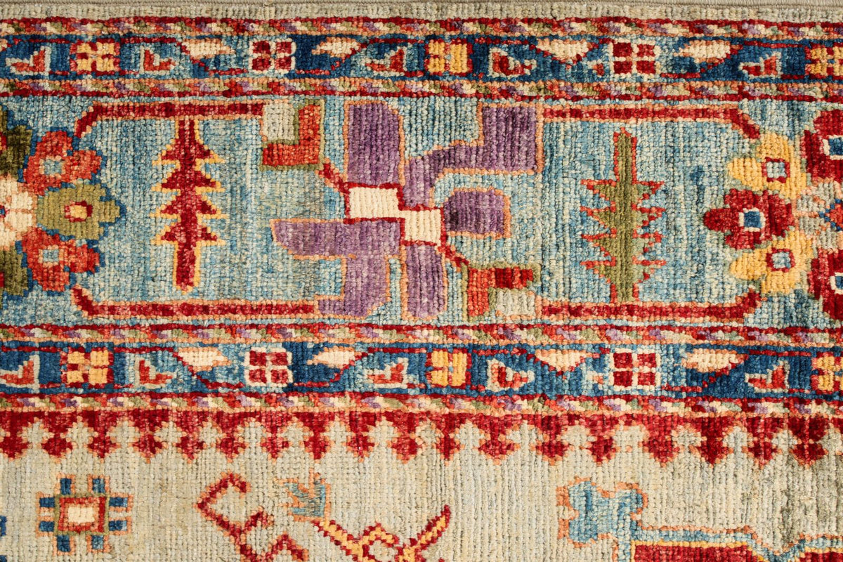6x10 Green and Blue Anatolian Traditional Rug