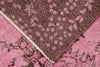 6x9 Pink and Brown Turkish Overdyed Rug