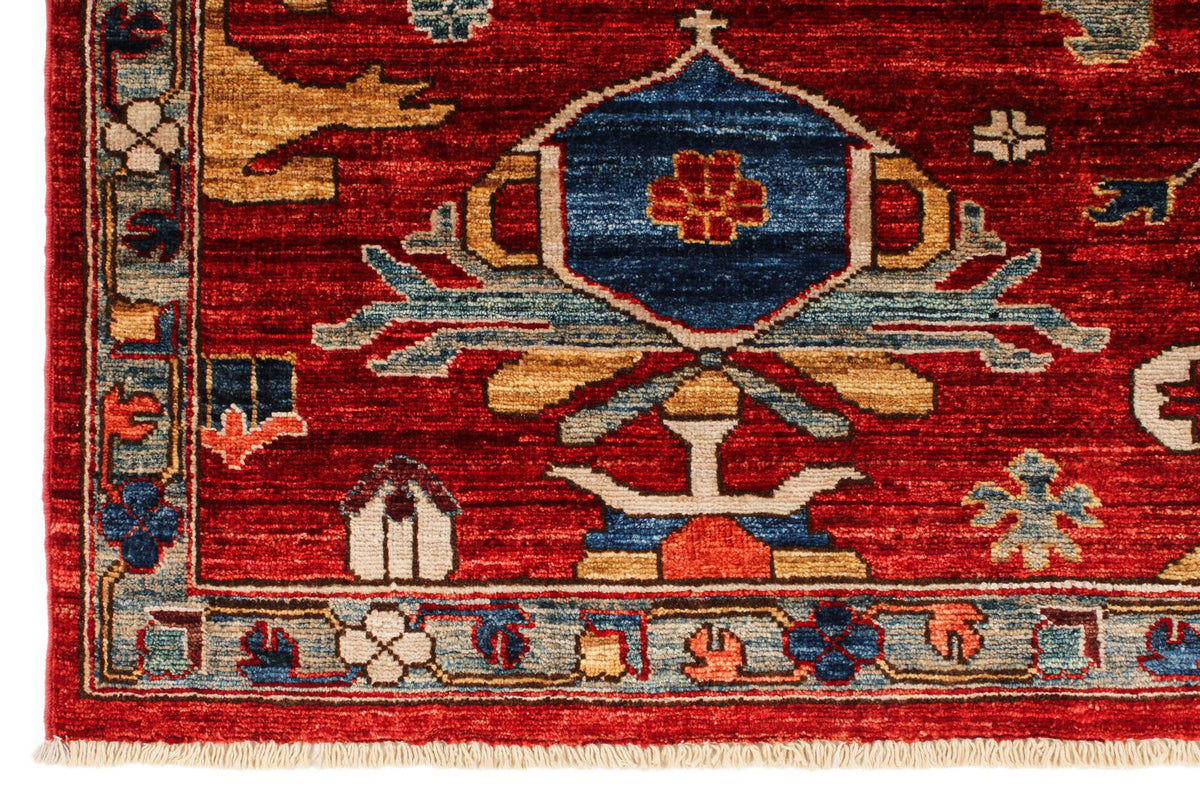 6x9 Red and Multicolor Anatolian Traditional Rug