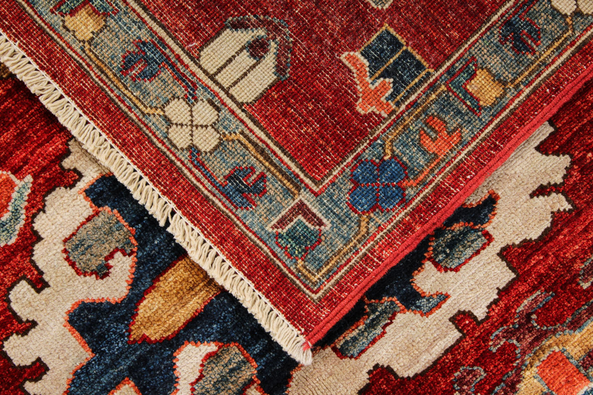 6x9 Red and Multicolor Anatolian Traditional Rug