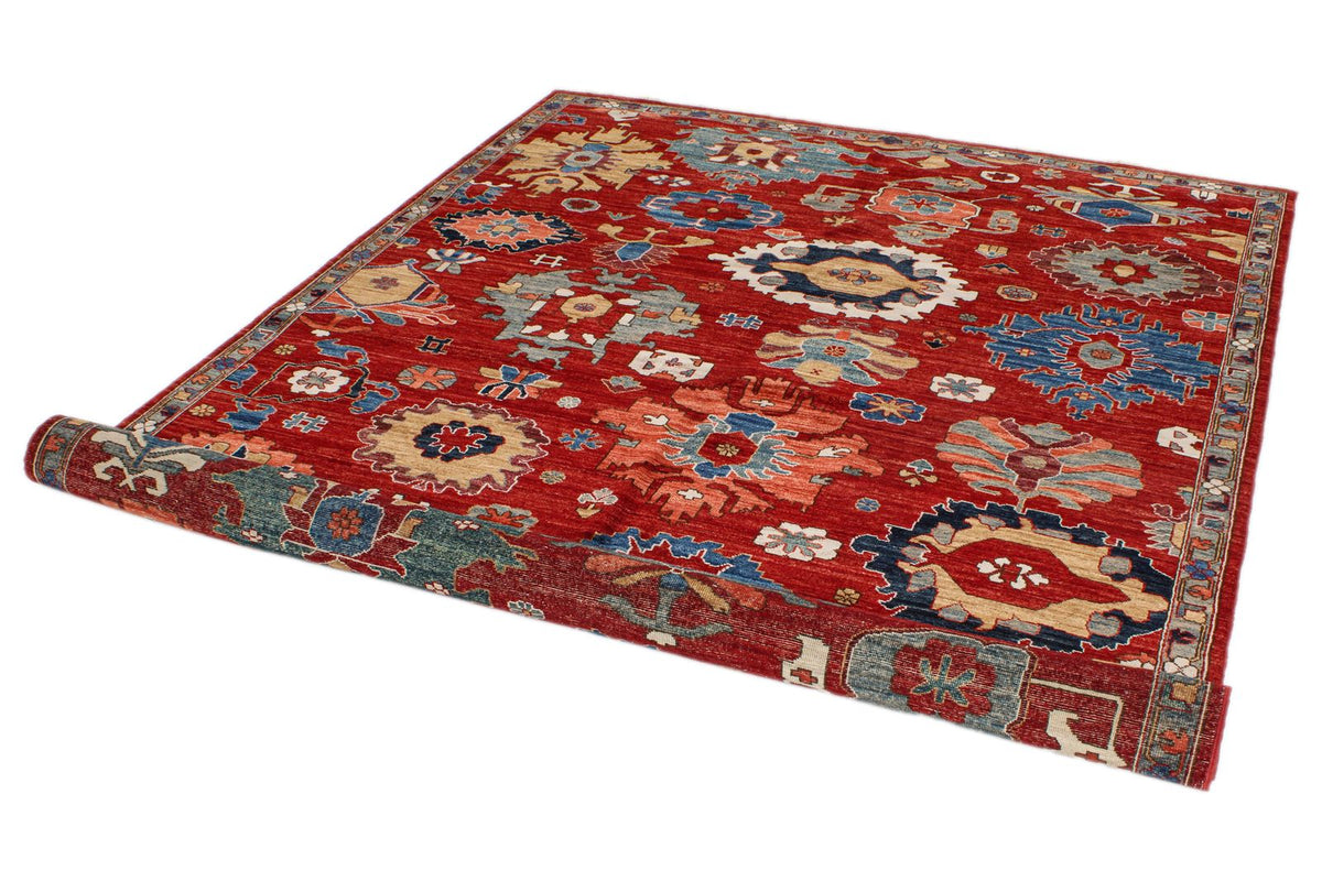 6x9 Red and Multicolor Anatolian Traditional Rug