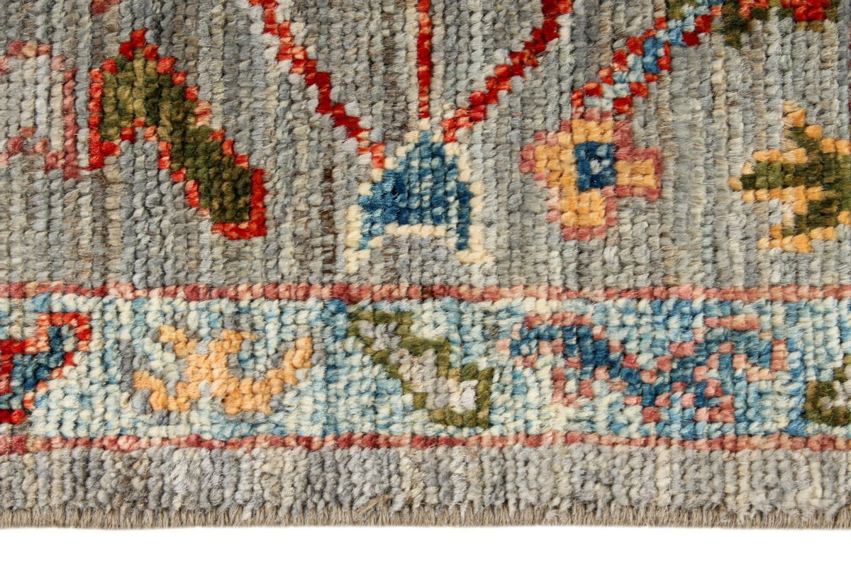 6x9 Gray and Multicolor Anatolian Traditional Rug