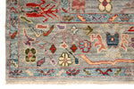 6x9 Gray and Multicolor Anatolian Traditional Rug