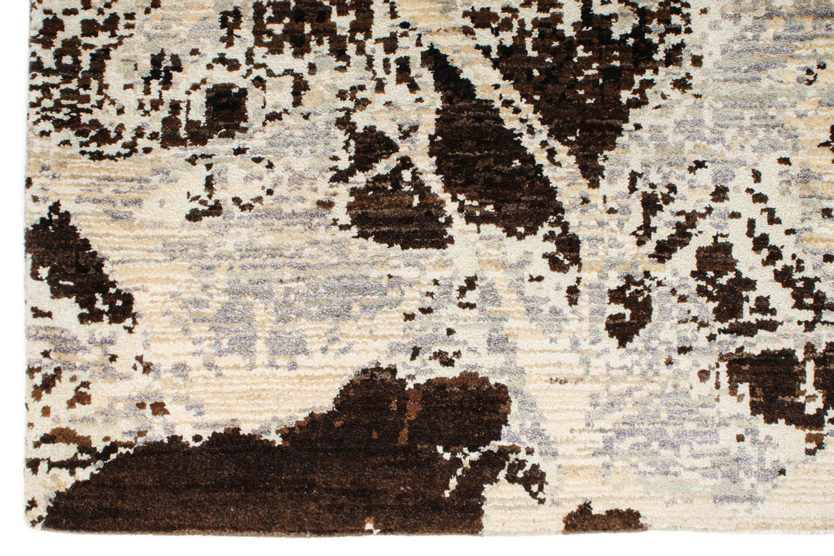 8x10 Gray and Brown Modern Contemporary Rug