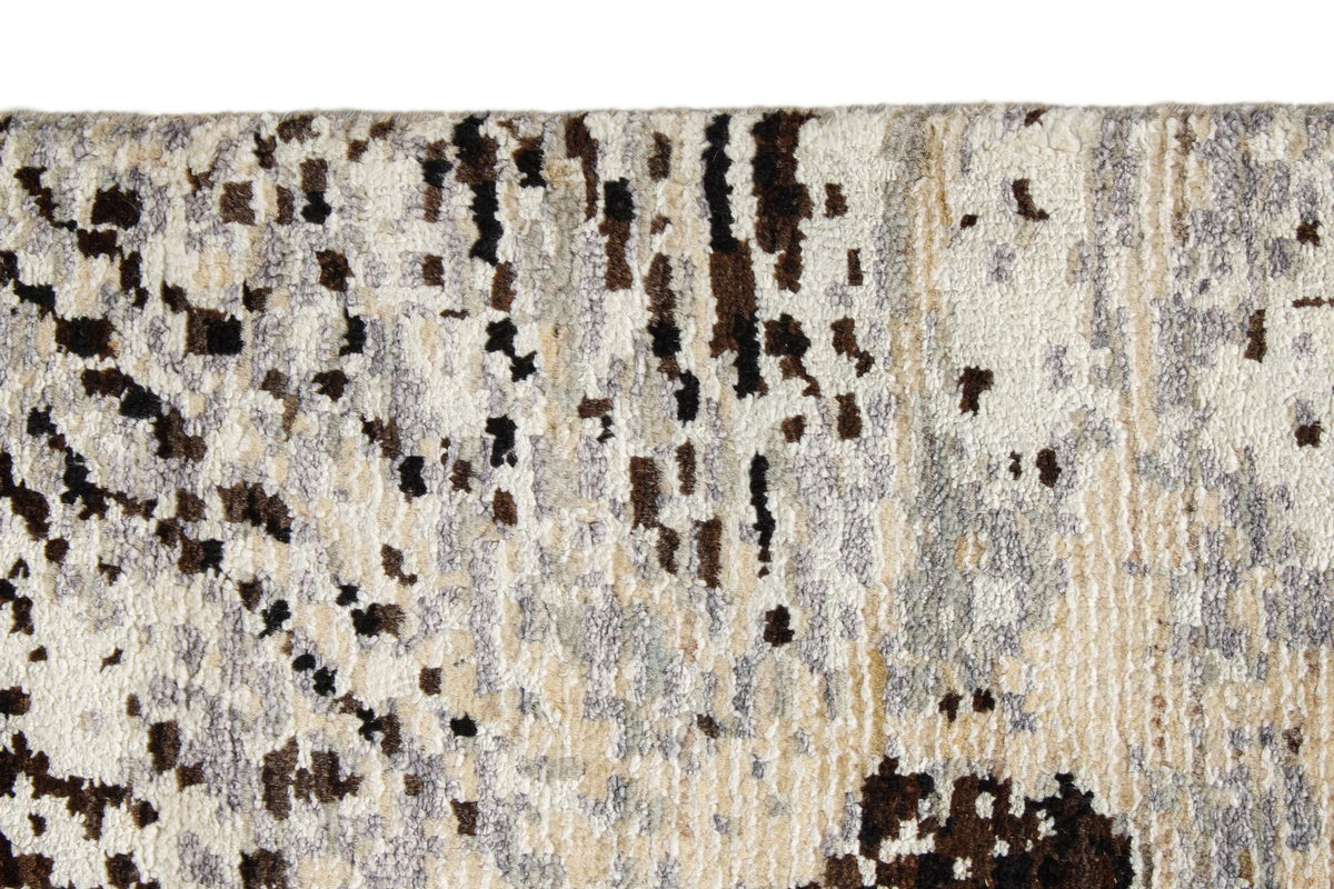 8x10 Gray and Brown Modern Contemporary Rug