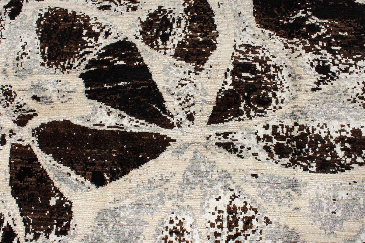 8x10 Gray and Brown Modern Contemporary Rug