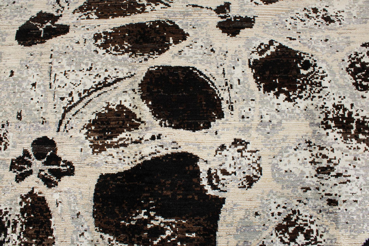 8x10 Gray and Brown Modern Contemporary Rug