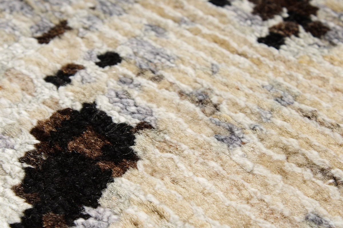 8x10 Gray and Brown Modern Contemporary Rug