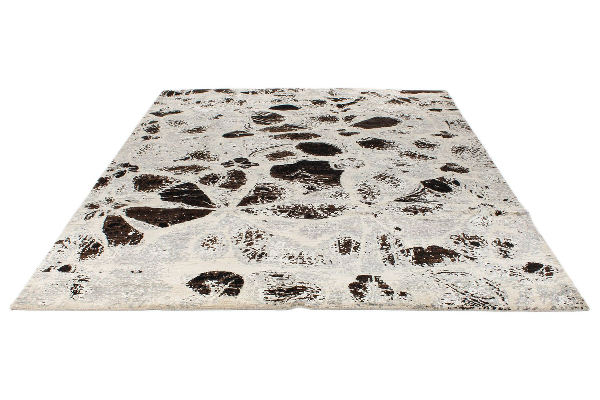 8x10 Gray and Brown Modern Contemporary Rug
