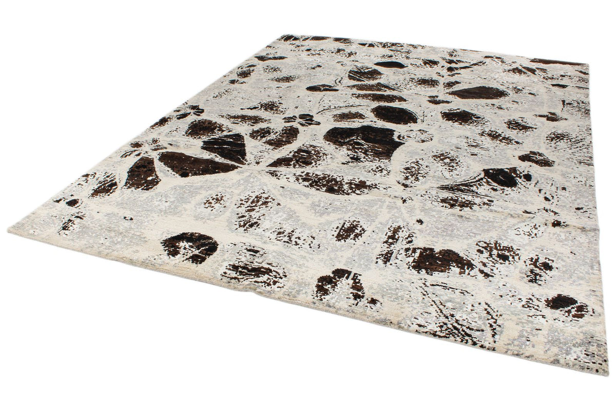 8x10 Gray and Brown Modern Contemporary Rug