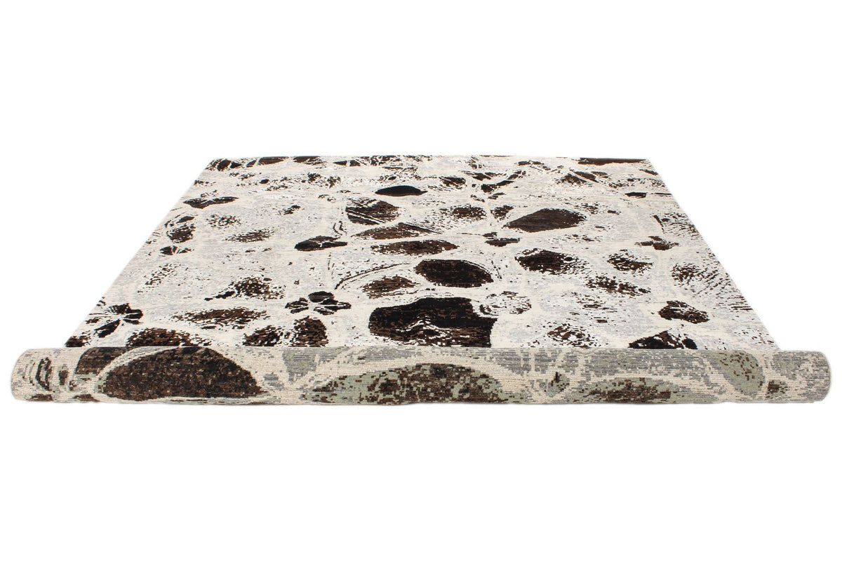 8x10 Gray and Brown Modern Contemporary Rug