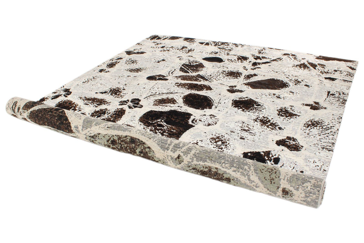 8x10 Gray and Brown Modern Contemporary Rug