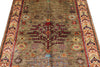 4x6 Brown and Ivory Kazak Tribal Rug