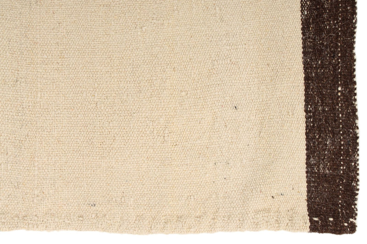 5x11 Ivory and Brown Turkish Tribal Runner