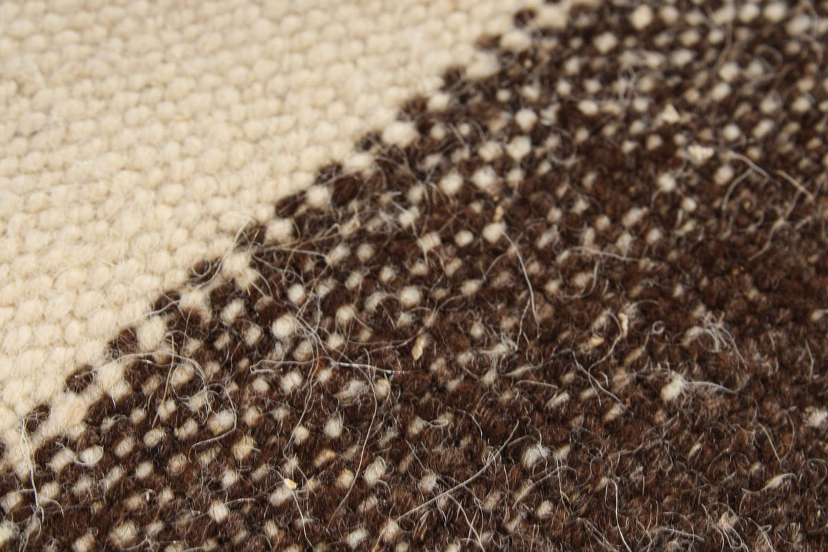 5x11 Ivory and Brown Turkish Tribal Runner