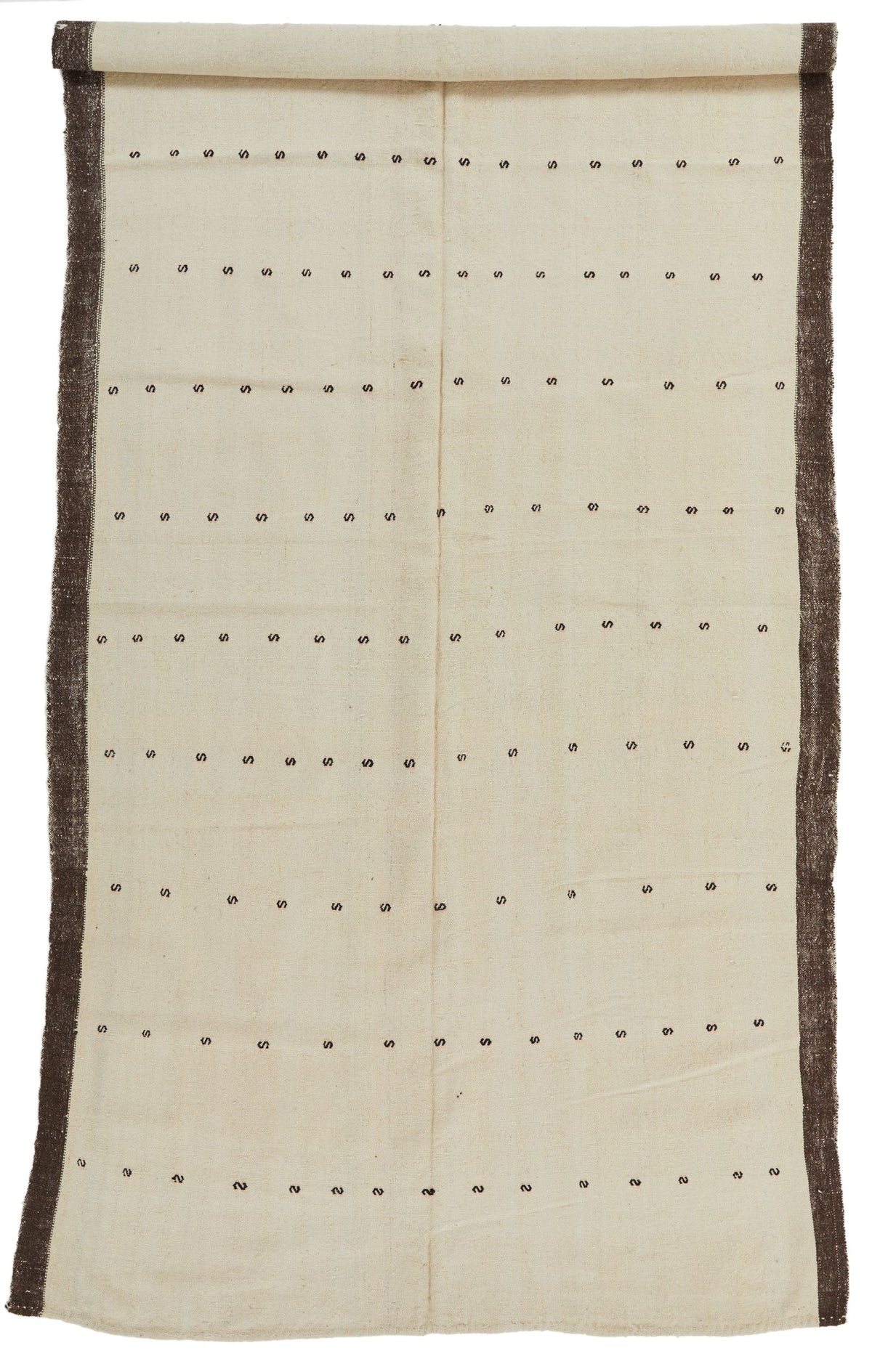 5x11 Ivory and Brown Turkish Tribal Runner