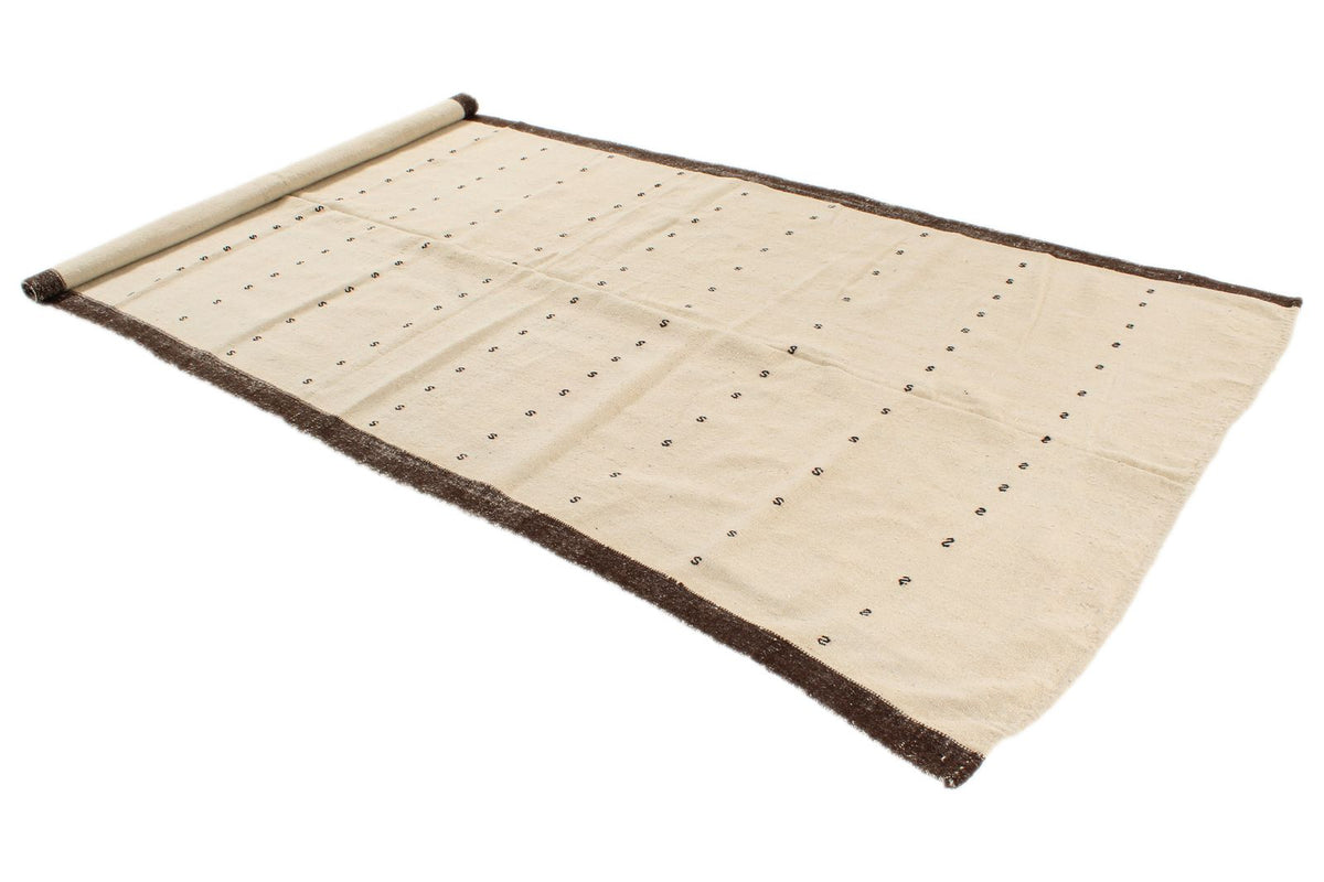5x11 Ivory and Brown Turkish Tribal Runner