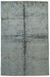 4x6 Blue and Gray Anatolian Traditional Rug