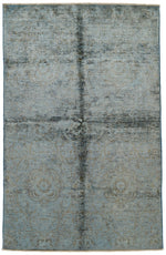 4x6 Blue and Gray Anatolian Traditional Rug