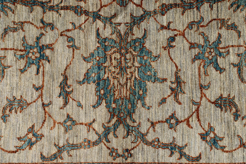 6x8 Gray and Multicolor Anatolian Traditional Rug