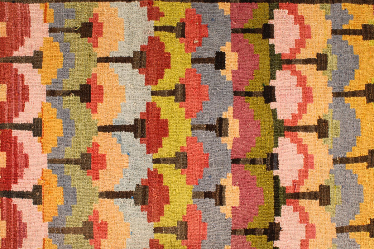 7x10 Multicolor Turkish Tribal Rug