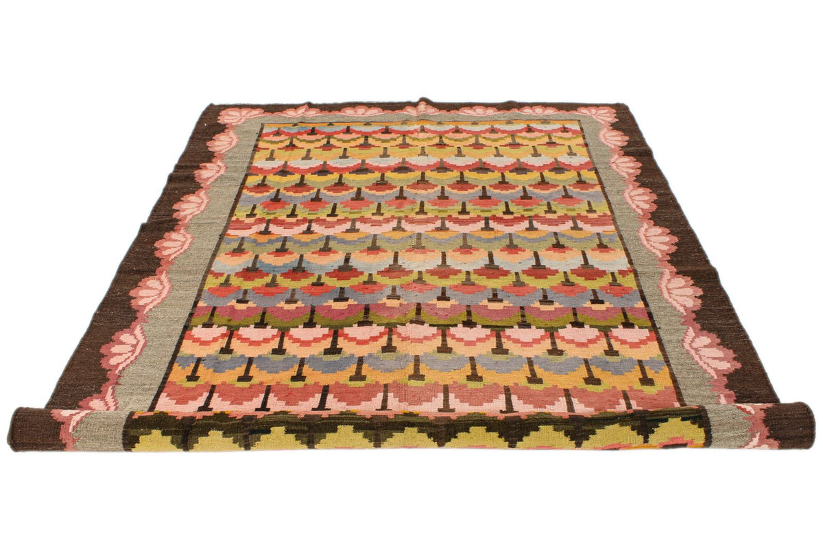 7x10 Multicolor Turkish Tribal Rug
