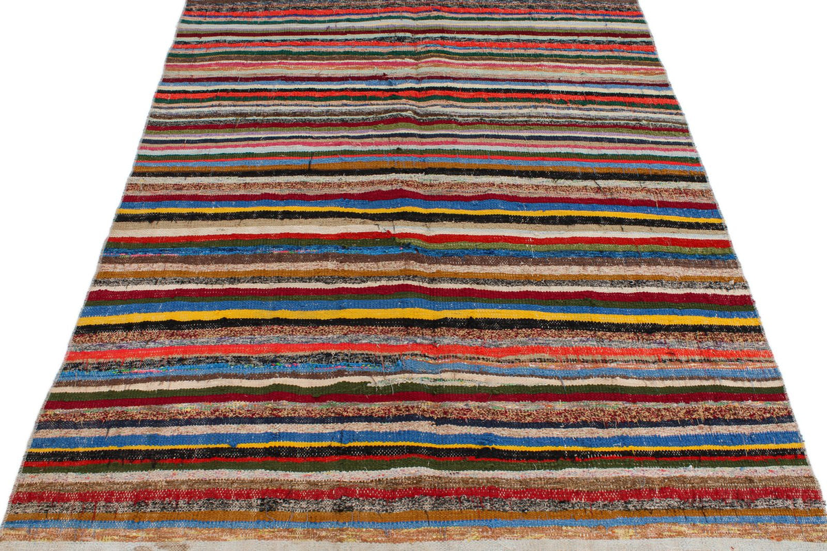 5x12 Multicolor Turkish Tribal Runner
