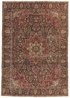 6x9 Red and Brown Anatolian Turkish Tribal Rug