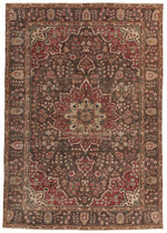 6x9 Red and Brown Anatolian Turkish Tribal Rug